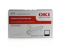 OKI 43870024 - Unidad de Tambor de Imagen Negra, 20 páginas, láser, A4 (en una Vida Media de 3 páginas por Trabajo) para tecnología de impresión optimizada/para C5850/C5950