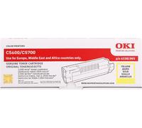 OKI C5600 Tóner amarillo Original 43381905