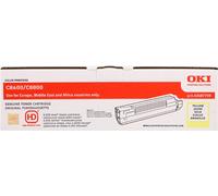 OKI C8600 Tóner amarillo Original 43487709