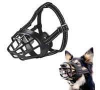 OKIDO Bozal Rígido de Plástico Suave para Perros Pequeños, Medianos y Grandes | Cómodo y Seguro | Permite Beber Agua | Ideal para Entrenamiento y Paseos | Ajustable y Duradero (#1)