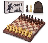 OkidSTEM Ajedrez Magnético con Tablero de Viaje Plegable, Apto para Adultos y Niños