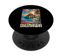 Okinawa Island Castle Japón Kanji Anime Otaku Souvenir PopSockets PopGrip Adhesivo