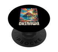 Okinawa Island Castle Japón Kanji Anime Otaku Souvenir PopSockets PopGrip Adhesivo