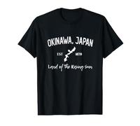 Okinawa Japón EST 1879 Tierra del Sol Naciente Country Heart Camiseta gráfica económica