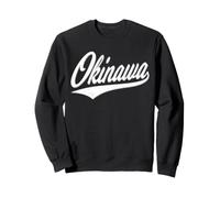 Okinawa JAPÓN Varsity GUIÓN Retro Vintage Deportivo Estilo Sudadera