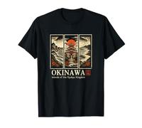 Okinawa Japón Vintage Travel Japanse Kanji Souvenir Camiseta