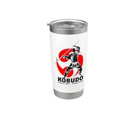 Okinawa Kobudo Japonés Budo Cool Asiático Artes Marciales Fans Vaso térmico de acero inoxidable de doble pared
