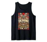 Okinawa Shisa Guardians Island Heritage - Recuerdo japonés Camiseta sin Mangas