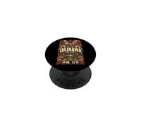 Okinawa Shisa Guardians Island Heritage - Recuerdo japonés PopSockets PopGrip Adhesivo