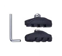 Okiyakusama 1 Par Pastillas de Freno para Bicicleta V Tipo Zapatas Calzo Soporte 50mm con Goma Antidesgaste Y Aleación Resistente con Llave Aptas para Carretera M, 6 Piezas