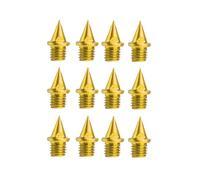 Okiyakusama 12 Piezas Track Shoes Spikes Accesorios Running Aluminio Carbón Reemplazo de Zapatos para Carreras Cortas Atletismo Deportes Cross Country, oro