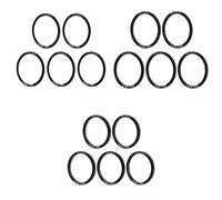 Okiyakusama 15 Piezas Gasket de Bicicleta Arandela de Pedalier Junta de Eje Espaciador de Aluminio Adecuado para Ciclismo Reparación Uso en Montaña Paseo Urbano, 30MM T1 T2 T3MM