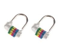 Okiyakusama 2 Piezas Combinación 4 Dígitos Numérico Contraseña Equipaje sin Llave Fácil Manejo Adecuado para Taquilla Escuela