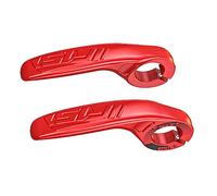 Okiyakusama 2 Piezas Extremos de Manillar de Bicicleta de Montaña Barra de Manillar Ajustable Empuñadura para Bicicleta Accesorio de PP Adecuado para Mont, Rojo