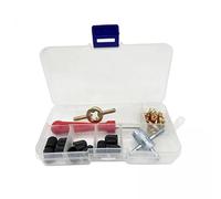 Okiyakusama 2 Piezas Llave de Núcleo de Válvula Kit de Reparación de Válvulas Neumático Herramienta Desmontador Extractor con 33 Piezas Material Cobre Goma Aleaci, 2 piezas