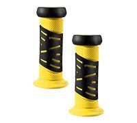 Okiyakusama 2 Piezas Puños de Manillar para de Goma Suave Cubiertas Protectoras para Bicicleta con Alta Flexibilidad Adecuado para Manos Pequeñas, Amarillo