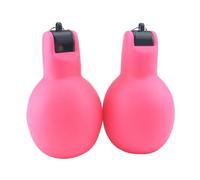 Okiyakusama 2 Piezas Silbatos Manuales Deportivos Entrenadores Portátiles PVC Prácticos Sonido Intenso Adecuados para Árbitros Fútbol Baloncesto Senderismo, Rosa