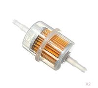 Okiyakusama 2x Filtro de Gas Combustible de Tubería de Interruptor de Válvula de Encendido Y Apagado para Motocicleta ATV, PC 1. Filtro de Combustible