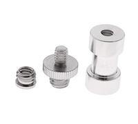 Okiyakusama 3 Piezas Adaptador de Tornillo para Trípode Convertidor 1/4 3/8 Espiga Cámara Kit Multifunción de Metal Adecuado para Soporte de Luz