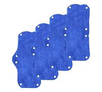 Okiyakusama 4 Piezas Banda Antitranspirante para Casco Banda de Sudor Lavable Algodón Reutilizable Fácil de Ajustar Absorbe Agua y Sudor Adecuada para Uso Diario, Azul, universal