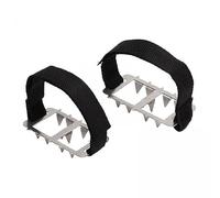 Okiyakusama 5 Paquetes Crampones Antideslizantes para Zapatos Crampones de Hielo para Nieve Y Hielo Cleats de Tracción Universal Metálicas de Acero Inoxida, 5 Piezas
