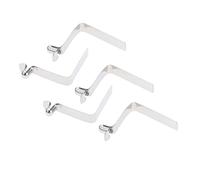 Okiyakusama 5 Piezas Clips de Resorte Tubo Telescópico Fijador Acero Inoxidable Embrague de Poste para Varilla Tienda Adecuado para Campamentos, 5MM