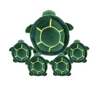 Okiyakusama 5 Piezas Protector de Cadera para Esquí con Almohadilla de Glúteos y Rodilleras Material PP Alta Absorción Diseño Cartoon Fácil de Colocar Adecuado, Tortuga XL