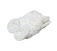 Okiyakusama 6 Piezas Bolsillos para Mesa de Billar Algodón Juego Completo Malla Resistente Sustitución Sencilla Adecuado para Cafés Hogar, Blanco