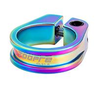 Okiyakusama Abrazadera para de Sillín Bicicleta Cierre Tornillo Clip Regulador Tubo Accesorio Aluminio Adecuada para Ciclistas Carretera, 31,8 mm Colorido