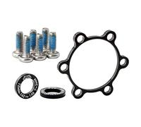 Okiyakusama Adaptador de Buje de Bicicleta Conversor Espaciador de Arandela con Función para Buje Boost Material Resistente Adecuado para Mantenimiento Y Actualiz, 3 mm Negro