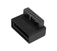 Okiyakusama Adaptador Extensión USB 3.0 Adaptador USB Macho a Hembra Conversor de Ángulo Derecho Convertidor para Placa Base Material PP Adecuado para, a