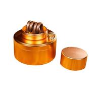 Okiyakusama Alcohol de Alcohol Portátil Quemador Hornillo Estufa para Camping Senderismo Fabricado en Acero Inoxidable y Aluminio Adecuado para Cocina al Aire, Oro