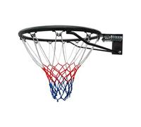 Okiyakusama Aro de Baloncesto Canasta con Red Marco de Acero Sólido Doble Resorte Adecuado para Entretenimiento en El Hogar Entrenamiento de Basquetbol Juegos en, Negro
