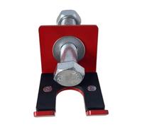 Okiyakusama Barbell Soporte de Barra de Pesas Accesorio para Rack Vertical Montaje para Almacenamiento Seguro Colgador Fabricado en Acero Y Goma Adecuado para Gim, Rojo