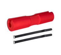Okiyakusama Barbell Squat Pad Incluye Espuma Amortiguadora Soporte para Hombros Y Cuello Almohadilla de Barra de Fitness para Entrenamiento Funcional de Fuerza Ad, Rojo