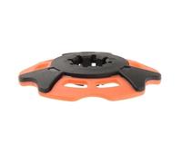 Okiyakusama Bastón de Trekking Disco Reemplazable para Esquí Cesta de Nieve Accesorio Protector de Punta Función Antideslizante Adecuado para Senderismo Alpinismo, Naranja