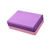 Okiyakusama Bloque EVA Espuma Multifunción Props Soporte Portátil Antideslizante Accesorios Estiramientos Pilates Adecuado para Entrenamiento Fitness Ejercicio en, Morado Y Rosa