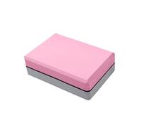 Okiyakusama Bloque EVA Espuma Multifunción Props Soporte Portátil Antideslizante Accesorios Estiramientos Pilates Adecuado para Entrenamiento Fitness Ejercicio en, Rosa Y Gris