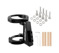 Okiyakusama Bloque Portabolsas Delantero para Bicicleta Plegable con Placa de Montaje Adaptadora Soporte de Bracket Portaequipaje Fabricado en Aleación de, Negro