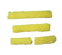 Okiyakusama Caballo Juego de Cubiertas para de Halter Protector Tubo Almohadillado Fundas Nariz Accesorios de Entrenamiento en Felpa Adecuado para Competen, Amarillo