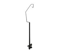 Okiyakusama Camping Lantern Stand Poste Lámpara Plegable Soporte Portátil Gancho Aluminio Resistente Adecuado para Senderismo Pesca Jardín Picnic Fiestas Al Aire, Poste Largo 36cm