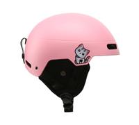 Okiyakusama Casco para Esquí Casco Deportivo Casco para Snowboarding Casco de Invierno con Ajuste Fácil Y Orejeras Cálidas Extraíbles Adecuado para Adultos para D, Rosa