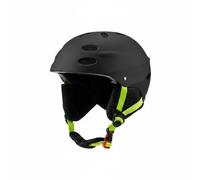 Okiyakusama Casco Protector Adulto de Esquí con Carcasa Robusta Interior Confortable Ventilación de Ajuste Sencillo Adecuado para Adultos Esquí y Snowboarding, Negro, S【51-54CM】
