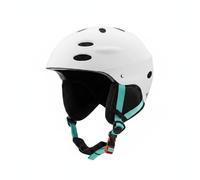 Okiyakusama Casco Protector Adulto de Esquí con Carcasa Robusta Interior Confortable Ventilación de Ajuste Sencillo Adecuado para Adultos Esquí y Snowboarding, Blanco, S【51-54CM】