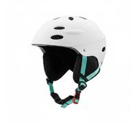 Okiyakusama Casco Protector Adulto de Esquí con Carcasa Robusta Interior Confortable Ventilación de Ajuste Sencillo Adecuado para Adultos Esquí y Snowboarding, Blanco, L 59-61 CM