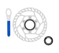 Okiyakusama Center Lock Disco de Freno Accesorios de Bicicleta Piezas de Alto Rendimiento Material de Acero Inoxidable Aleación de Aluminio Adecuado para, Diámetro 140 Mm