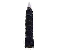 Okiyakusama Cinta para Raqueta Banda Toalla Empuñadura Absorción Humedad Antideslizante Transpirable Adecuada para Squash Bádminton Tenis Pesca Bicicleta Cochecit, Negro