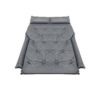 Okiyakusama Colchón Inflable Automático para Dormir en Diseño de Borde Lateral Seguro Y Material Adaptable Lavable Apto para Parejas Amigos Invitados, Gris