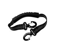 Okiyakusama Correa Porta Botas de Esquí con Gancho Final y Asa Ergonómica para Sujetar Patines y Botas Material de Nailon Adecuada para Actividades de Nieve, Negro