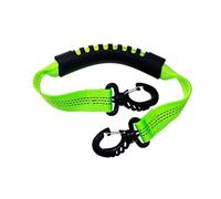 Okiyakusama Correa Porta Botas de Esquí con Gancho Final y Asa Ergonómica para Sujetar Patines y Botas Material de Nailon Adecuada para Actividades de Nieve, Verde
